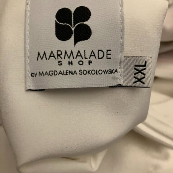 Marmelade Mod Orange and White Dress - Picture 7 of 7